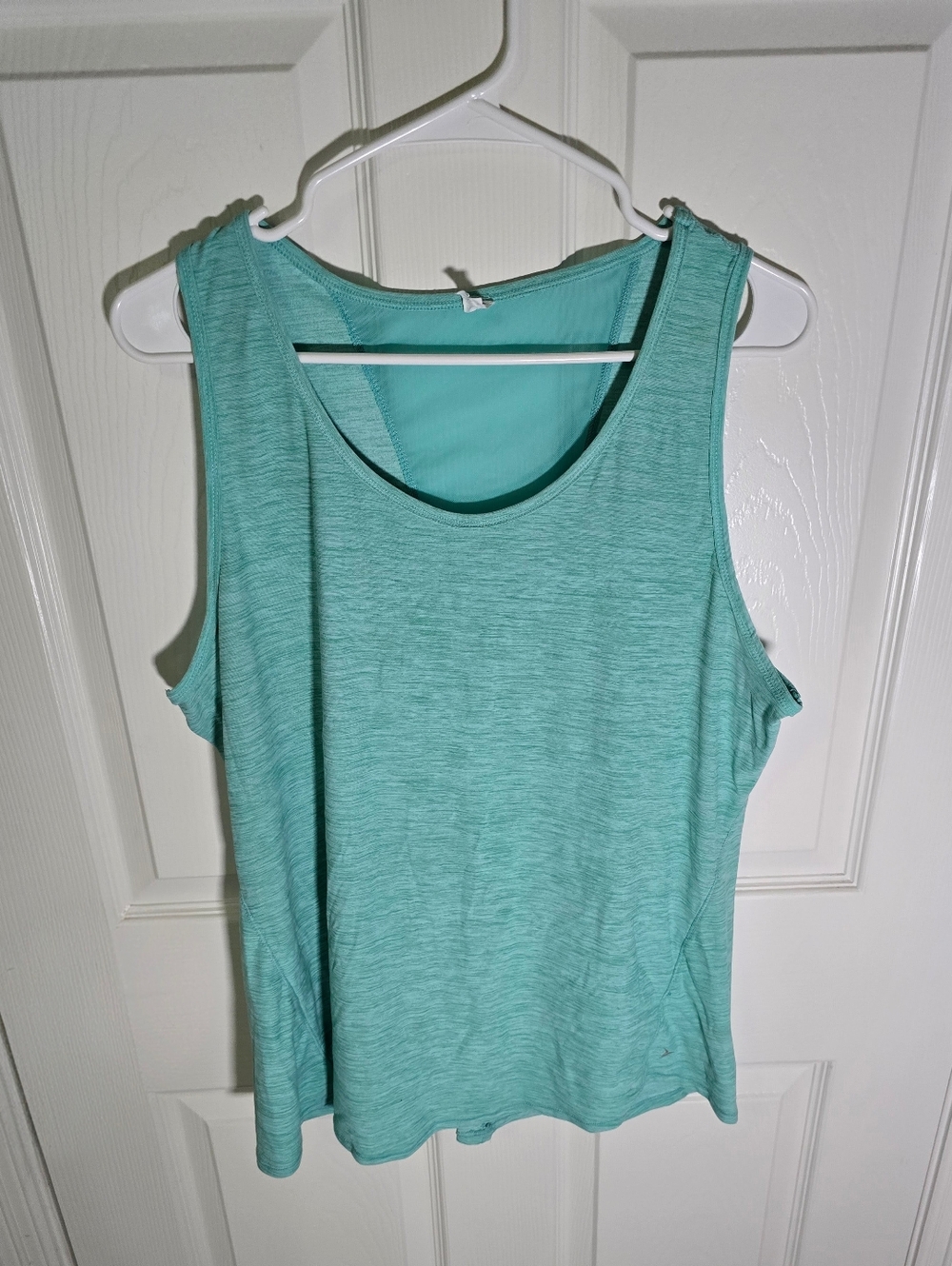 Old Navy Active Womens Sheer Back Light Blue Green Breathe On Tank Top XL